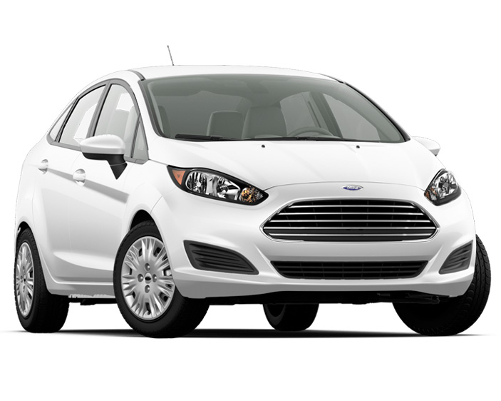 2015 Ford Fiesta S White Front View