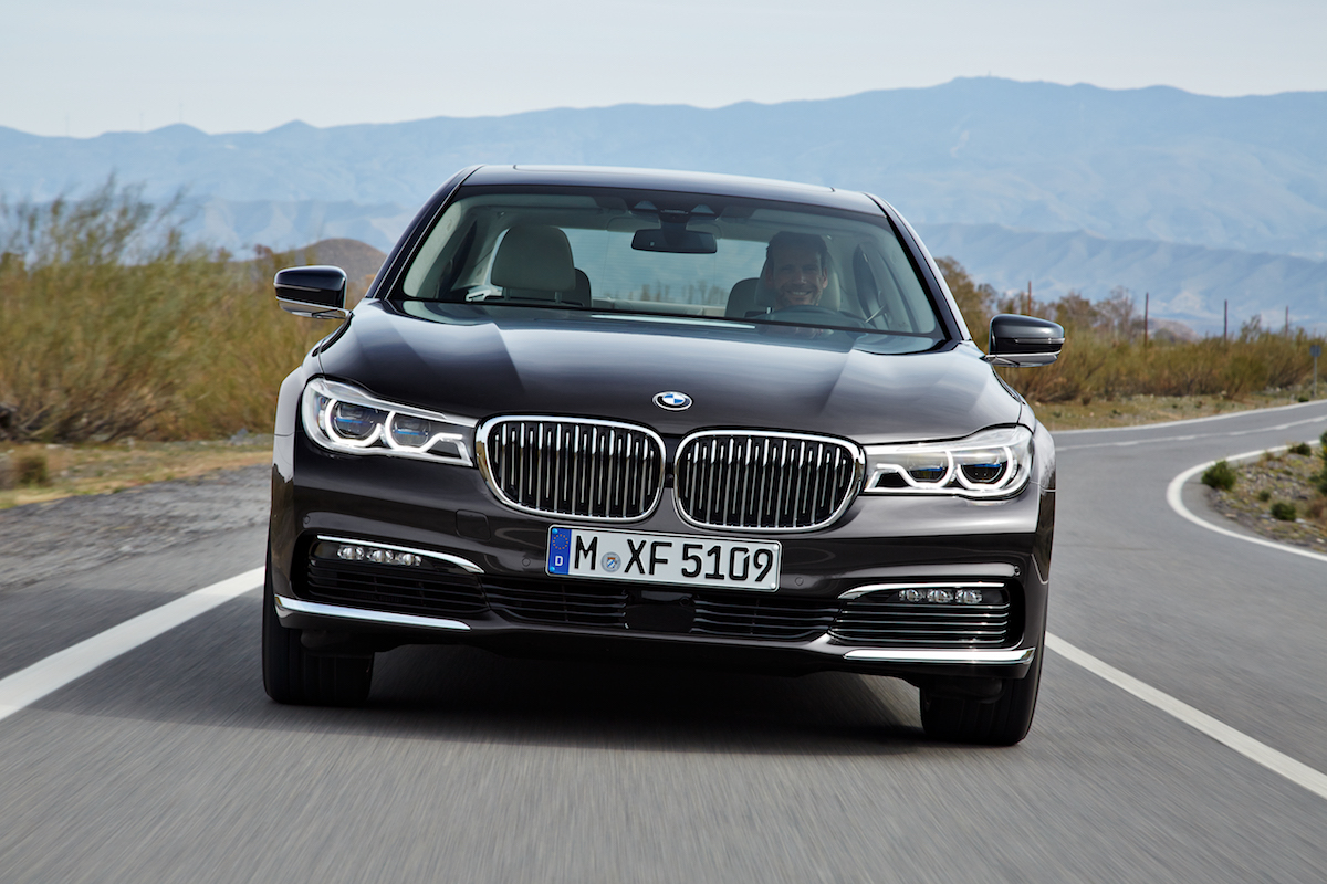 BMW 7 Series on the road