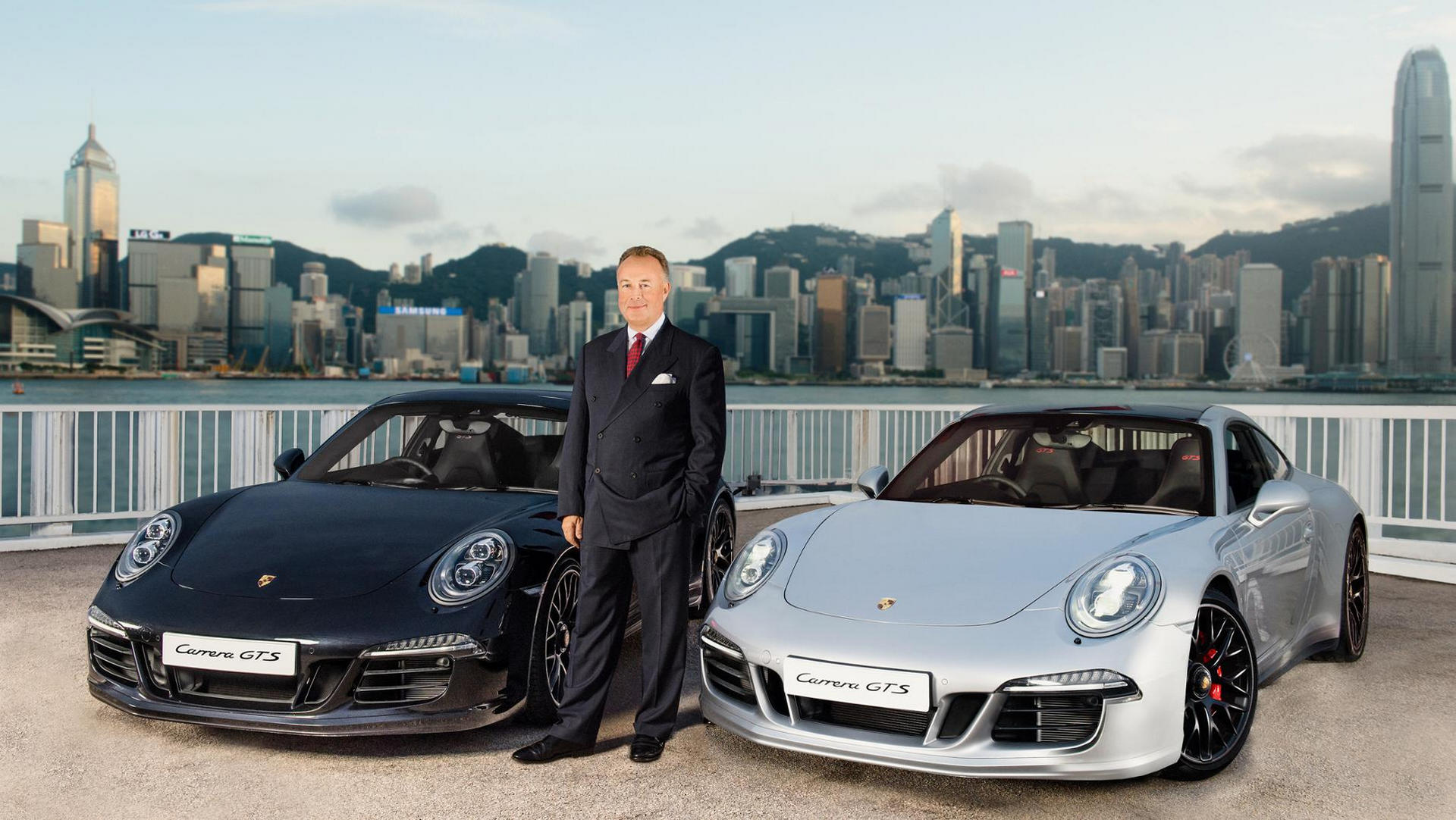 Hans Michael Jebsen, chairman of Jebsen & Co. Ltd, Skyline Hong Kong © Dr. Ing. h.c. F. Porsche AG