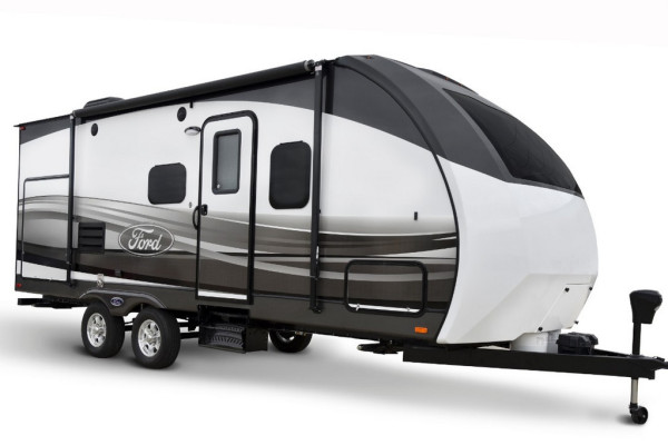Ford is the first original equipment manufacturer to offer an extended line of licensed travel trailers, toy haulers and truck campers © Ford Motor Company