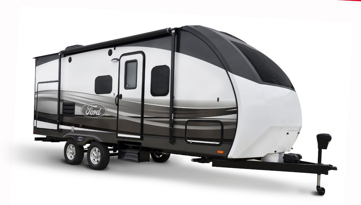 Ford is the first original equipment manufacturer to offer an extended line of licensed travel trailers, toy haulers and truck campers © Ford Motor Company