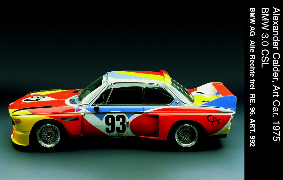 BMW 3.0 CSL painted by Alexander Calder in 1975; this was the first BMW Art Car created © BMW AG