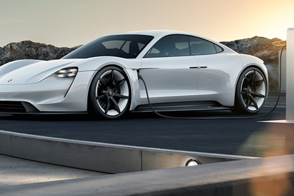 2015 Porsche AG Mission E concept car ©Dr. Ing. h.c. F. Porsche AG