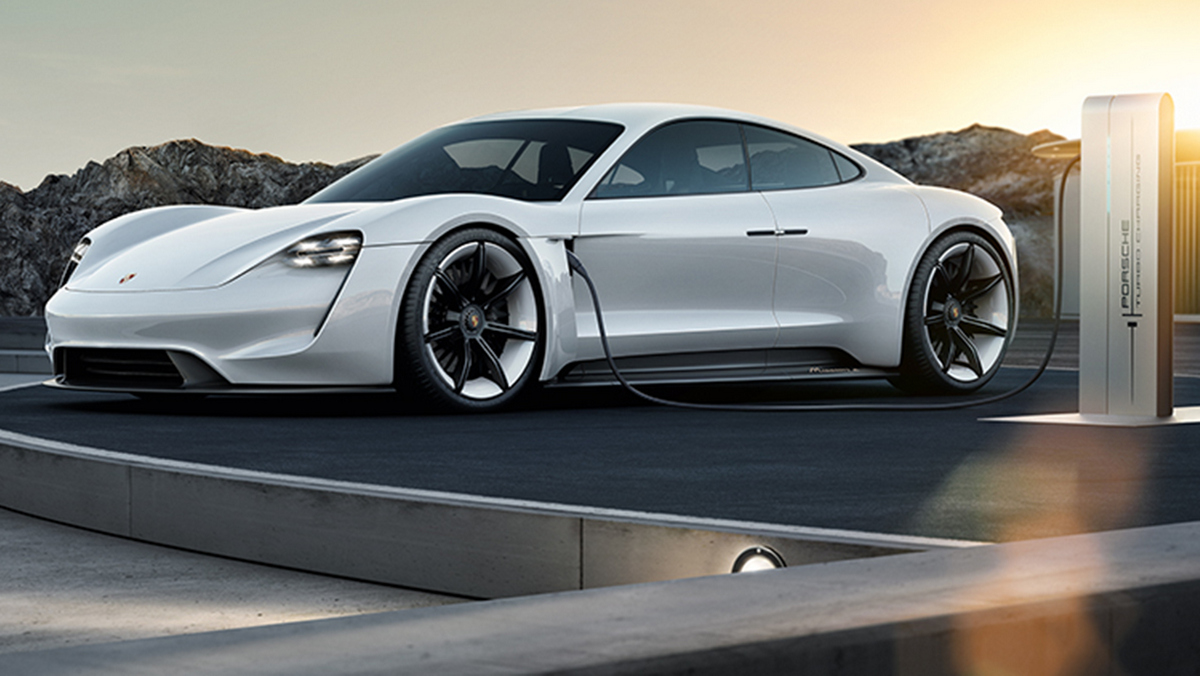 2015 Porsche AG Mission E concept car ©Dr. Ing. h.c. F. Porsche AG