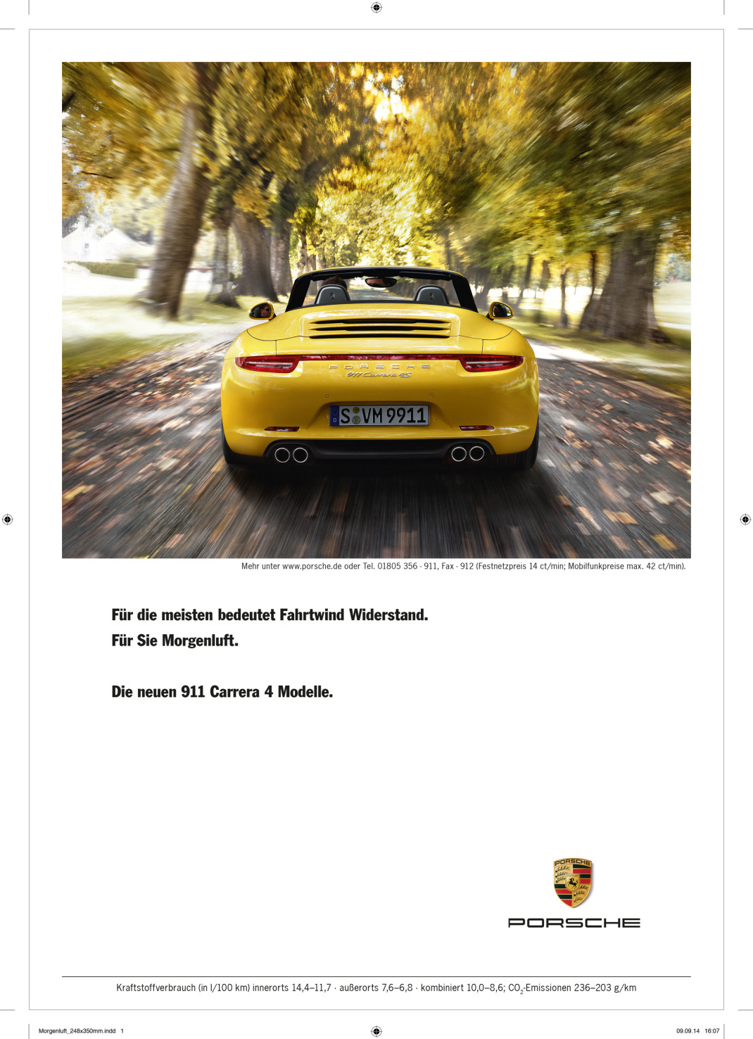 Porsche ad © Dr. Ing. h.c. F. Porsche AG
