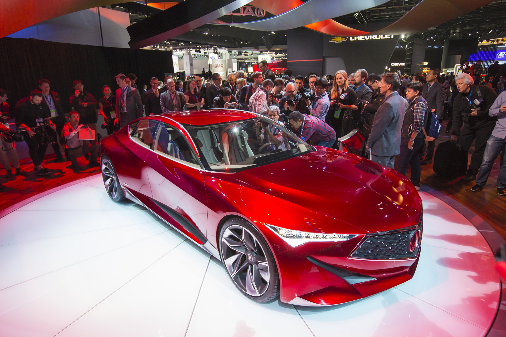 The Acura Precision Concept at its 2016 North American International Auto Show unveiling in Detroit © Honda Motor Co. Ltd.