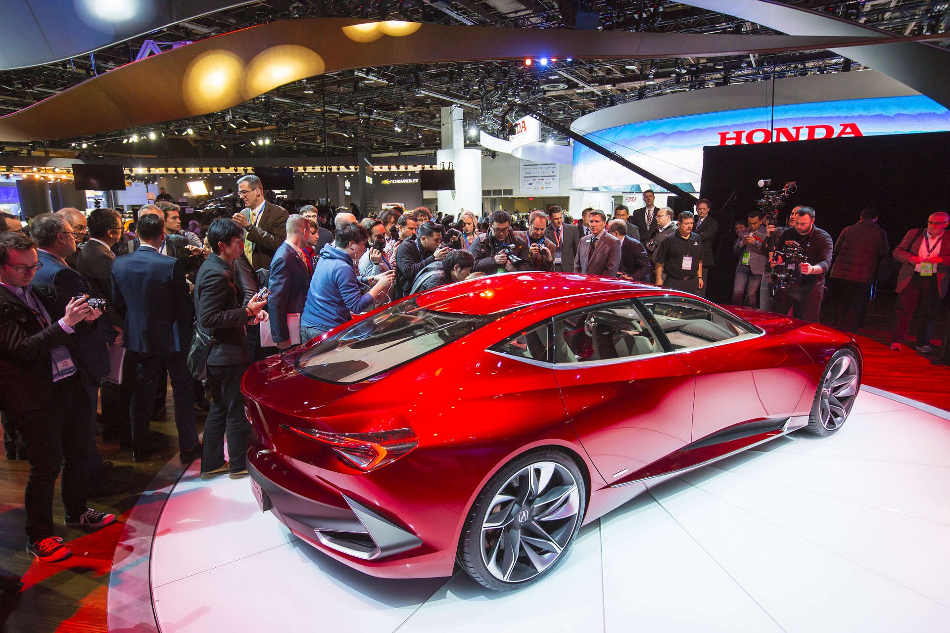 The Acura Precision Concept at its 2016 North American International Auto Show unveiling in Detroit © Honda Motor Co. Ltd.