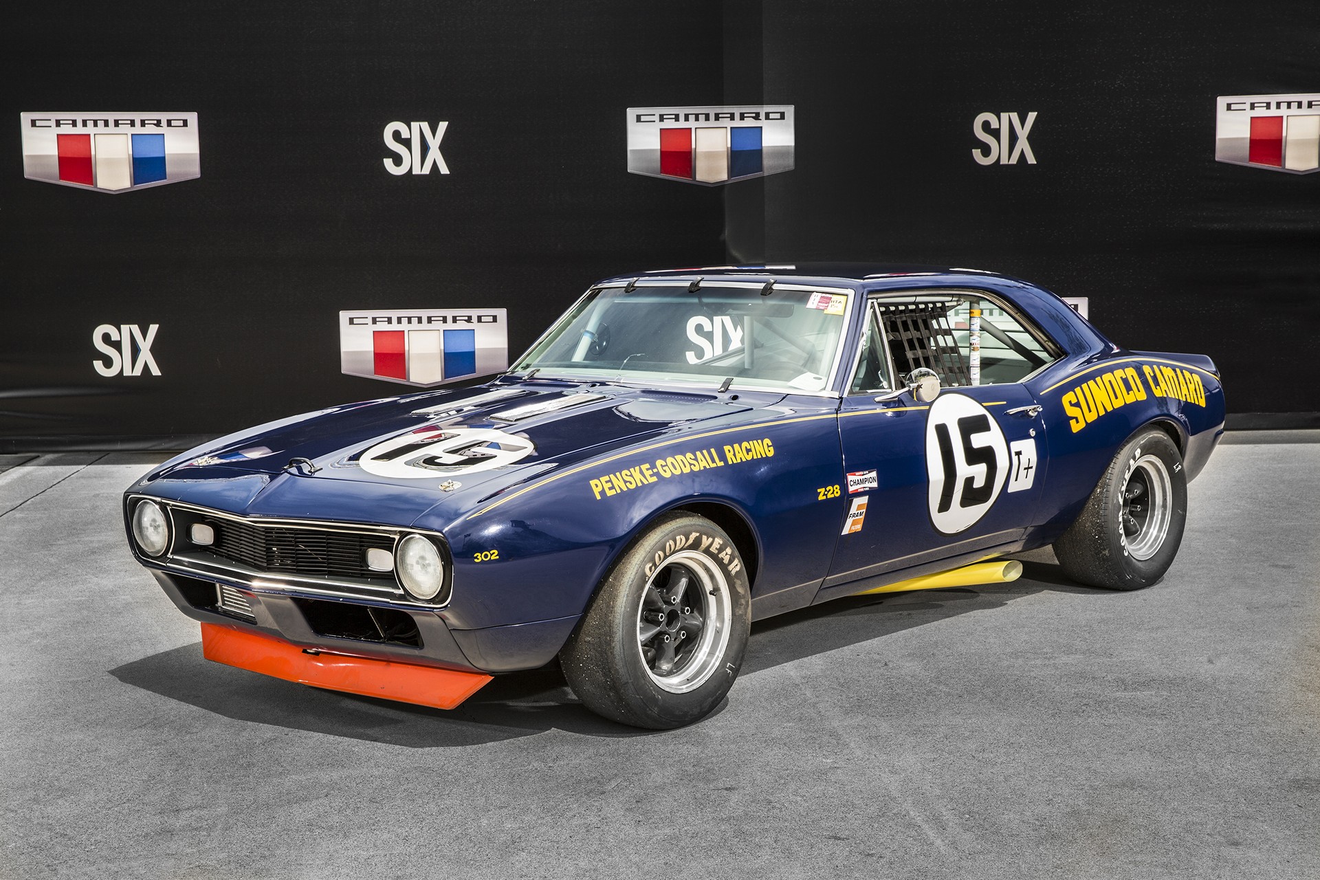 1967/1968 Chevrolet Camaro Z/28 Penske/Sunoco Race Car © General Motors