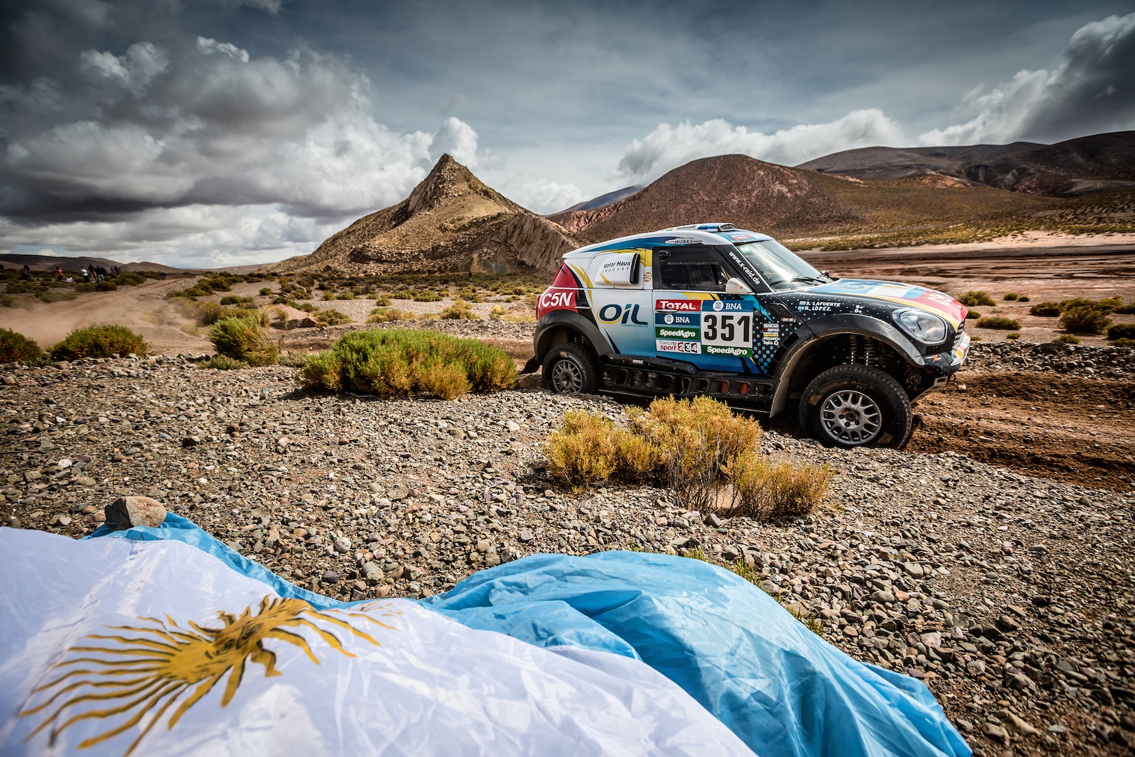 2016 Dakar, Nazareno Lopez (ARG), Sergio Lafuente (URU), MINI ALL4 Racing - X-raid Team 351 © BMW AG
