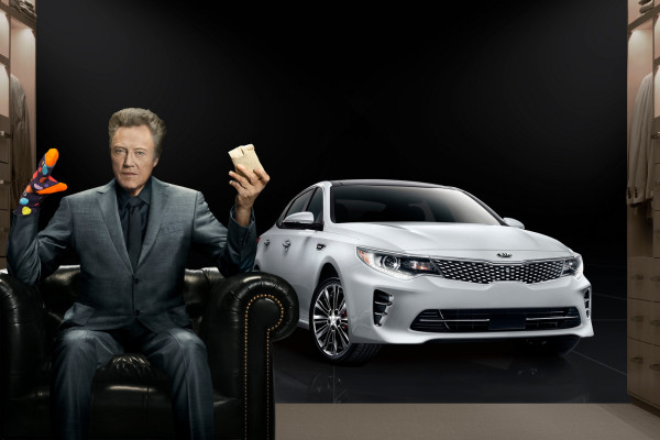 Christopher Walken adds “pizzazz” to Kia Motors’ Super Bowl commercial for the all-new 2016 Optima midsize sedan © Kia Motors