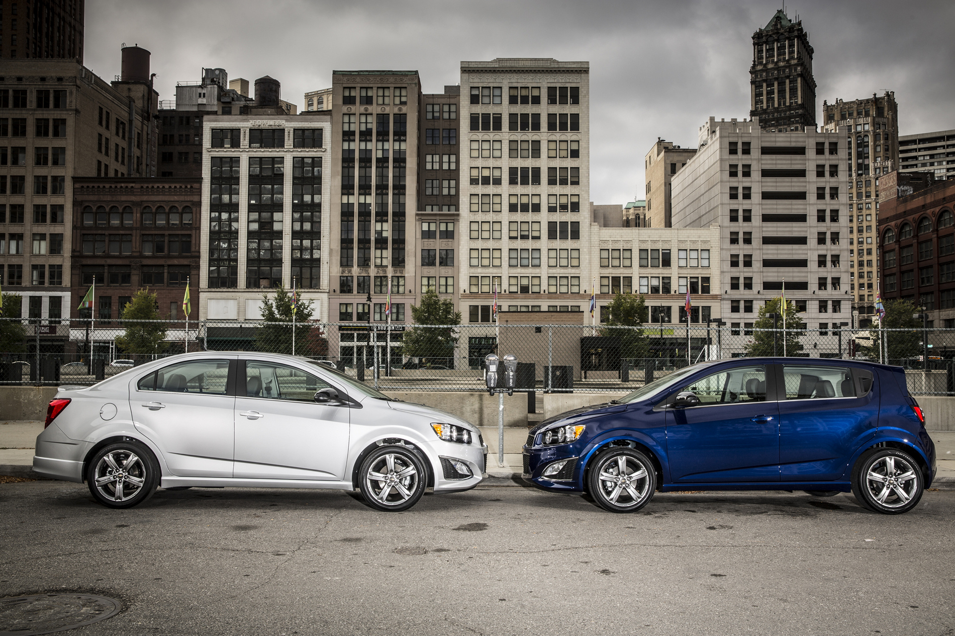 2016 Sonic RS Sedan (L to R) and Hatchback © General Motors