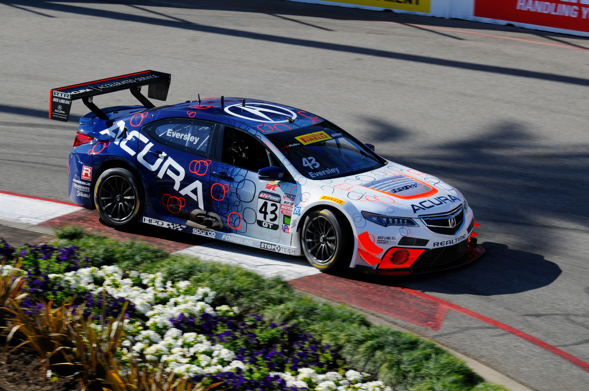 Ryan Eversley again led the Acura attack at Long Beach, coming through the field after an early-race pit stop to finish seventh. Teammate Peter Cunningham finished 12th after late-race contact resulted in a spin © Honda Motor Co., Ltd.