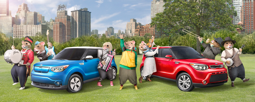Kia Motors’ Music-Loving Hamsters Return to Share the Unifying Power of Music in New Ad Campaign for the Soul Urban Passenger Vehicle © Kia Motors 