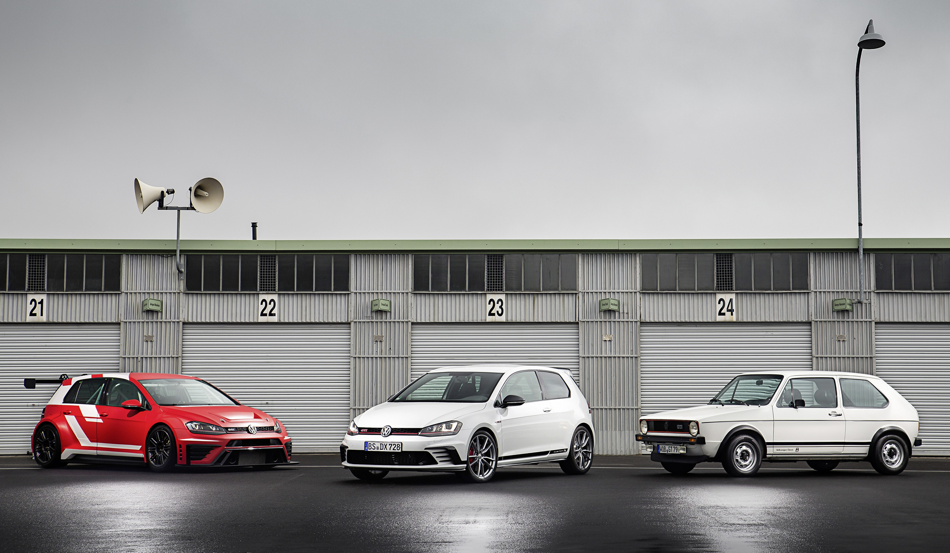 Golf GTI TCR, Golf GTI Clubsport S and Golf GTI © Volkswagen AG