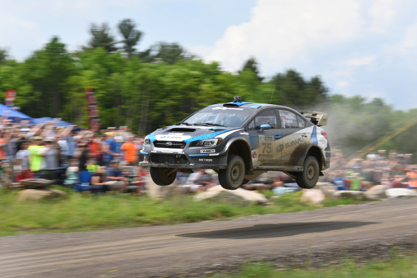 David Higgins wowed rally fans on his way to victory at Susquehannock Trail Performance Rally © Fuji Heavy Industries, Ltd.
