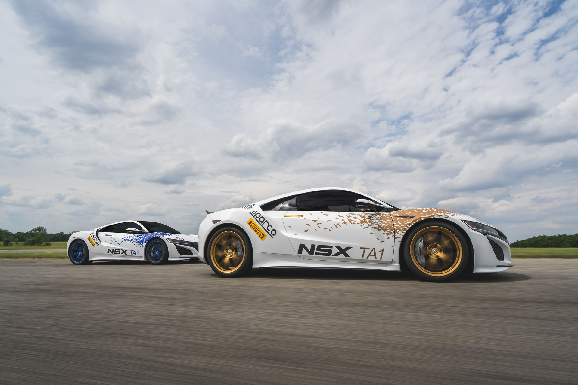 Acura NSX Time Attack 1 and 2 Vehicles © Honda Motor Co., Ltd.
