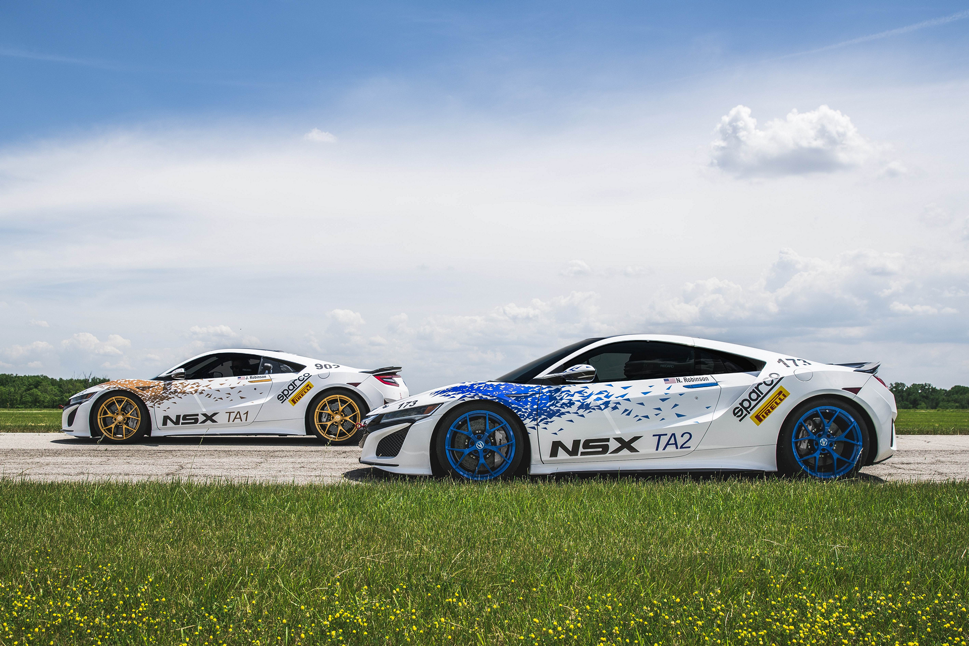 Acura NSX Time Attack 1 and 2 Vehicles © Honda Motor Co., Ltd.