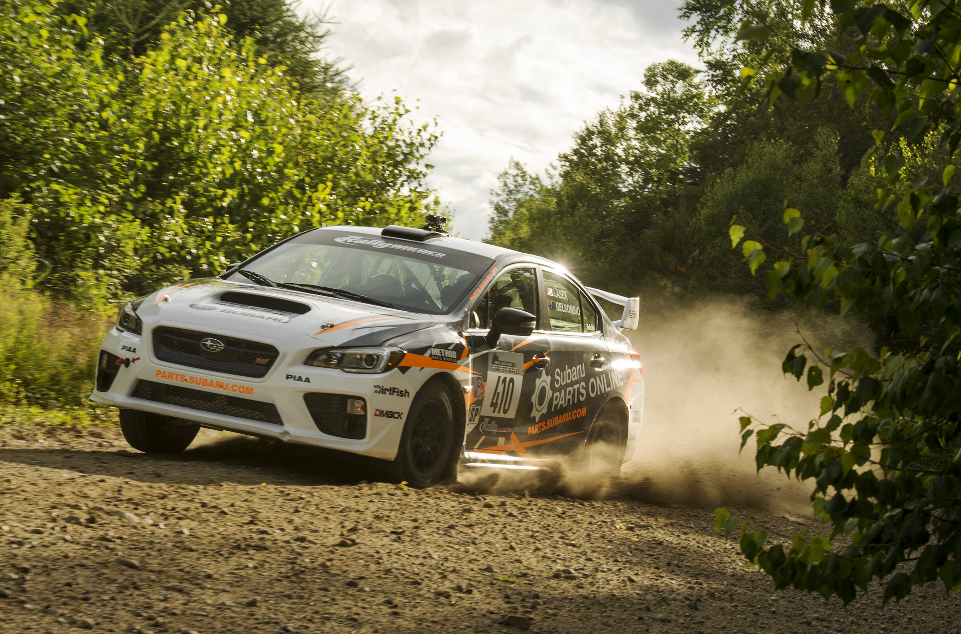 Bucky Lasek maintained a smooth and consistent pace to nab a podium spot at New England Forest Rally © Fuji Heavy Industries, Ltd.