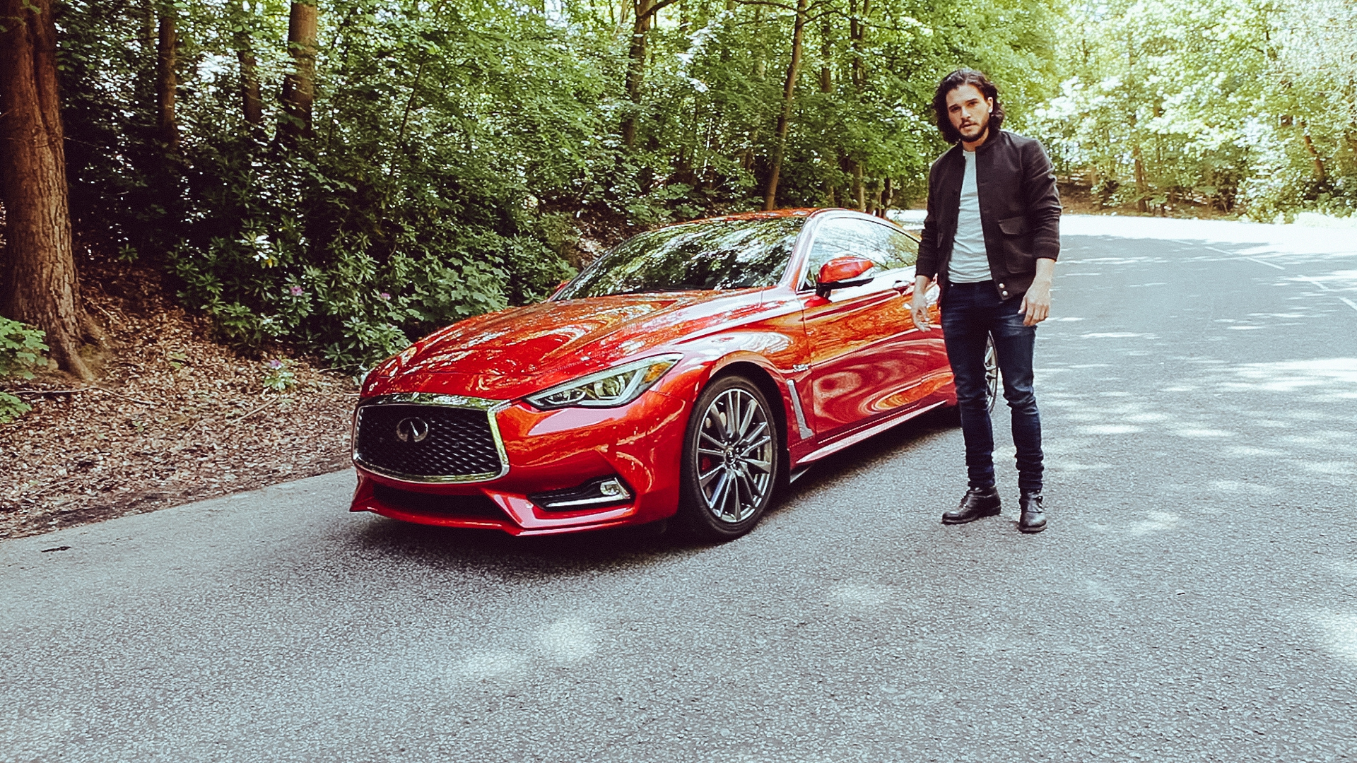 Kit Harington takes the new INFINITI Q60 for an empowered drive © Nissan Motor Co., Ltd.