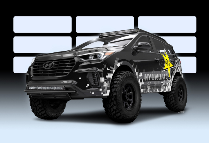 Hyundai Creates Nitrous-Based Rockstar Santa Fe Concept Off-Roader for 2016 SEMA Show